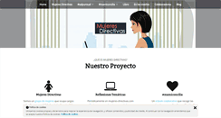 Desktop Screenshot of mujeres-directivas.com