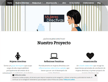 Tablet Screenshot of mujeres-directivas.com